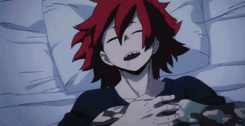 Kirishima Sleeping Peacefully GIF