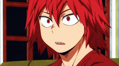 Kirishima Shocked Face GIF