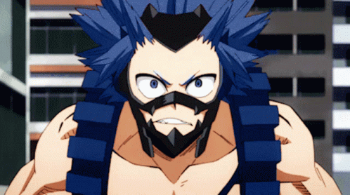Kirishima Blue Haired Transformation GIF