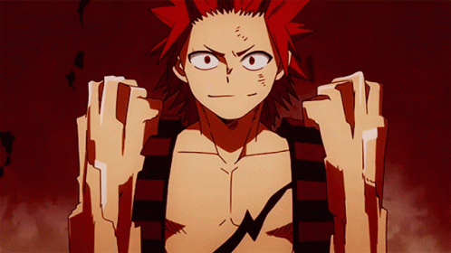 Kirishima Ready To Fight GIF