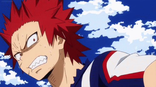 Kirishima Angry Face GIF