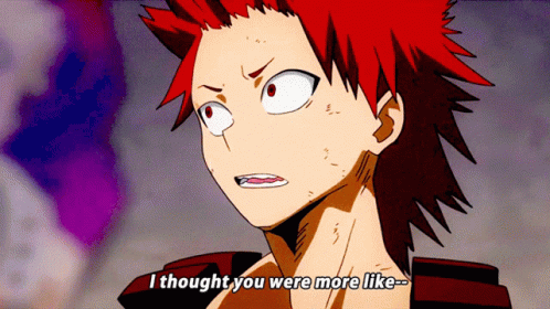 Kirishima Thoughts Of Bakugo GIF