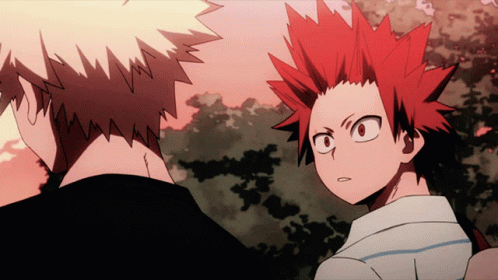 Kirishima Looking At Bakugo GIF