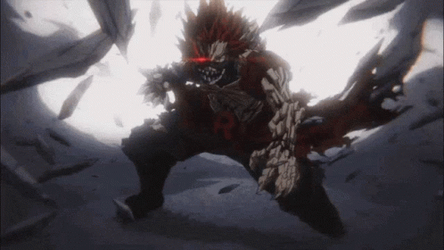 Kirishima Red Riot Sparking GIF