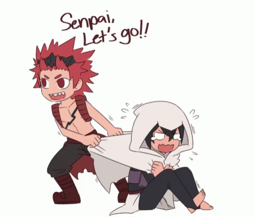 Kirishima Senpai Let's Go GIF