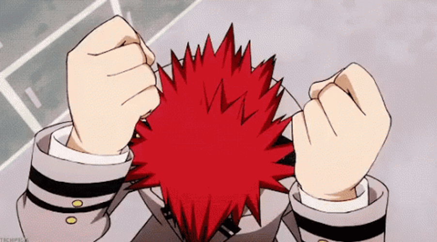 Kirishima Hyped Up GIF