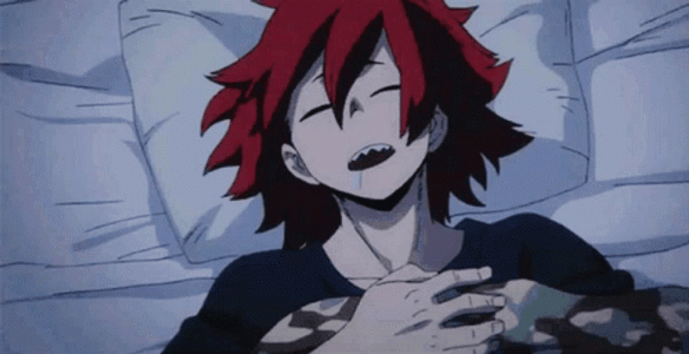 Kirishima Sleeping Peacefully GIF
