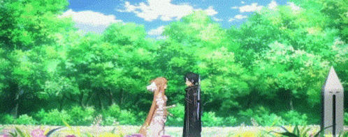 Kirito Hugging Asuna GIF