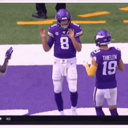 Kirk Cousins Minnesota Vikings Happy Dance GIF