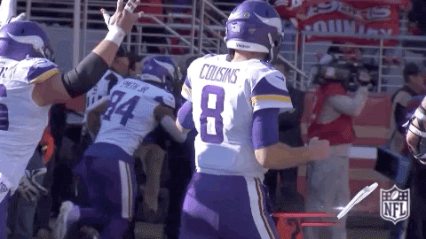 Kirk Cousins Nfl Divisional Football Celebration GIF