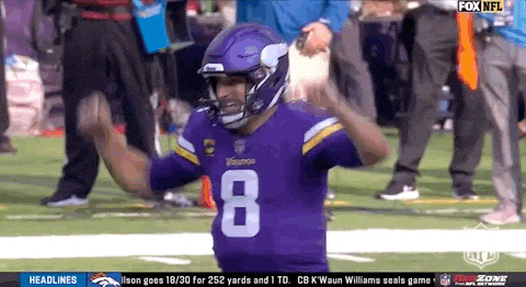 Kirk Cousins Winning Moment GIF
