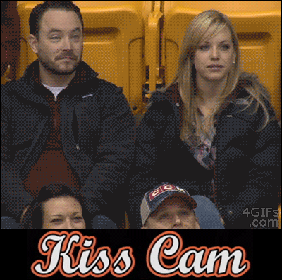Kiss Cam Cute Couple GIF