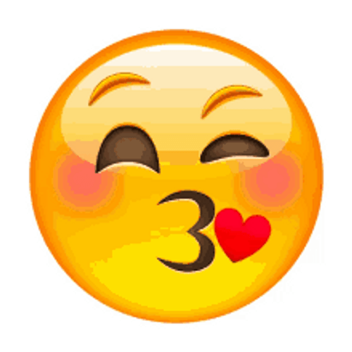 Kiss Love Emoji GIF