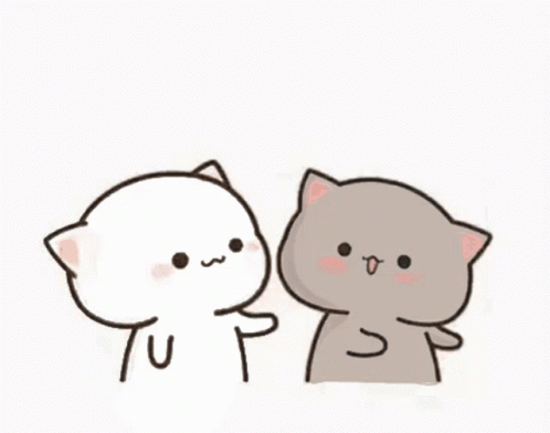 Pointing Cheeks To Kisses GIF