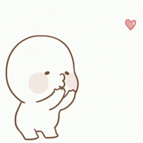 Chibi Person Blowing Kisses GIF