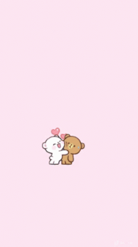 Kissing Bear Matching Couple Pfp GIF