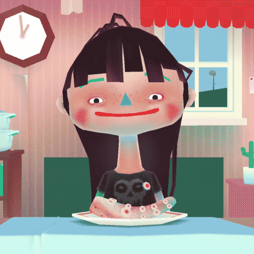 Kitchen Eating In Toca Boca Life GIF