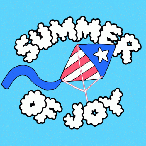 Kite Saying Summer on Joy