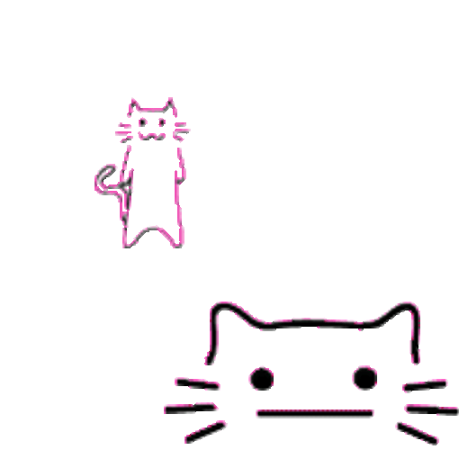 Kitten Pair Drawing Rawr Animation GIF