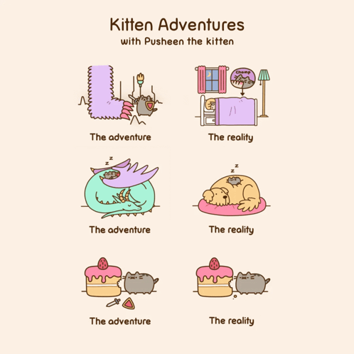 Kitten Pusheen Adventure GIF