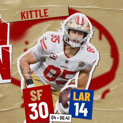 Kittle Holding Football