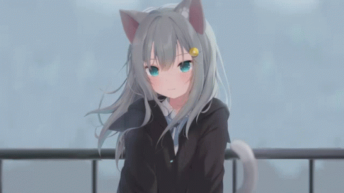 Kitty Cat Anime Discord Pfp GIF