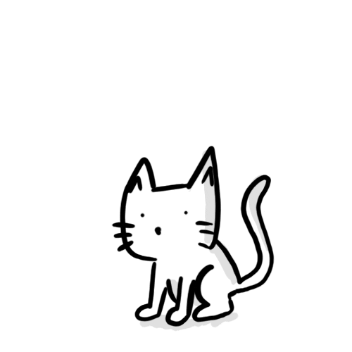 Kitty Eyes Cartoon Cat GIF
