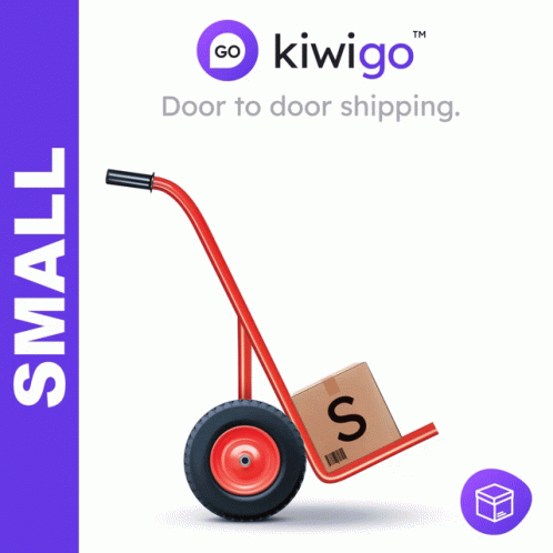 Kiwigo Advertisement Box on Dolly