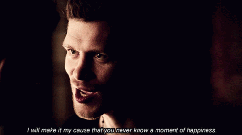 Klaus Mikaelson Angry Threat GIF