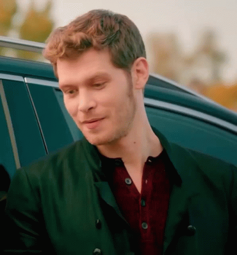 Klaus Mikaelson Embarassed Smile GIF