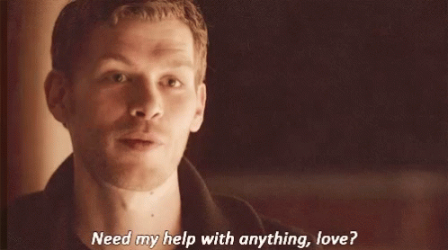 Klaus Mikaelson Need Help Love GIF