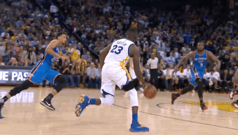 Klay Thompson Amazing Slam Dunk GIF