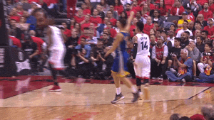 Klay Thompson Backing Away Asking For Ball GIF