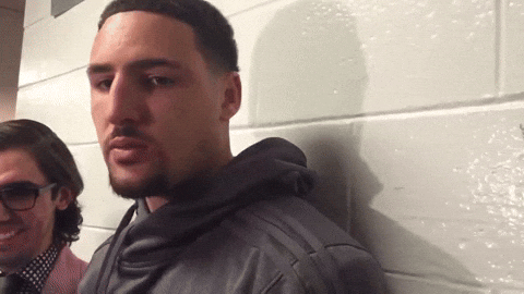 Klay Thompson Casual Wear Eating Burger GIF