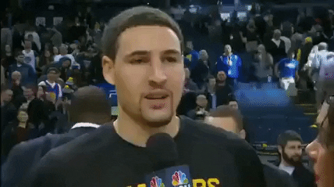 Klay Thompson Funny Water Prank GIF