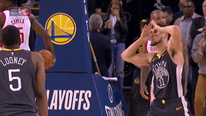 Klay Thompson Goggles Hand Gesture GIF