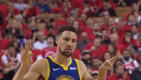 Klay Thompson Hands Down Passive Reaction GIF