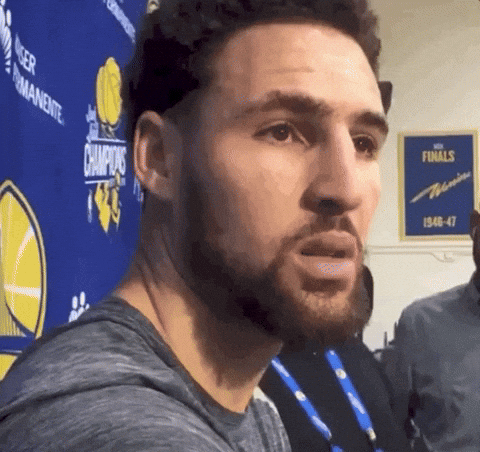 Klay Thompson Irritated Shaking Head GIF