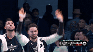 Klay Thompson Playful Raise The Roof GIF
