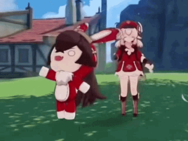 Klee Amber Baron Bunny Dancing GIF