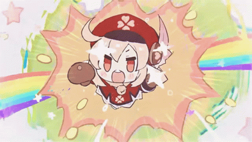Klee Angry Blast Rainbow GIF