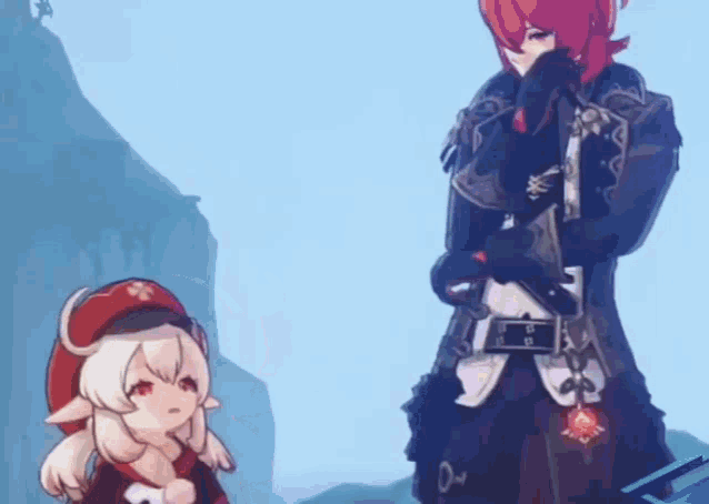 Klee Diluc Ragnvindr GIF