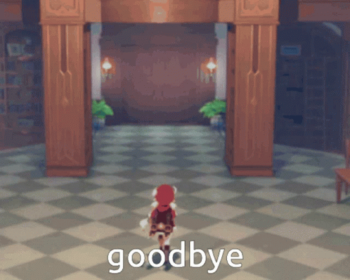 Klee Goodbye Running GIF