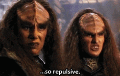 Klingon Aliens Talking So Repulsive GIF