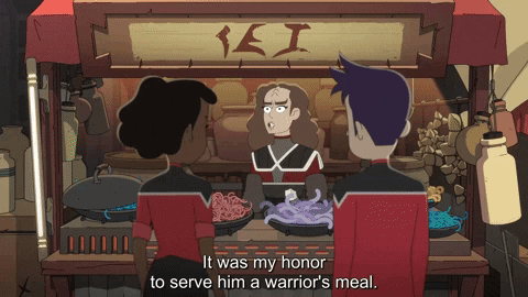 Klingon Apologizing Star Trek Animation GIF