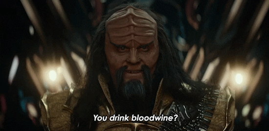 Klingon Asking You Drink Blood Wine Star Trek GIF