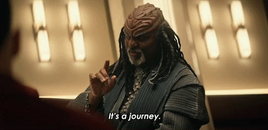 Klingon Explaining Star Trek New World GIF