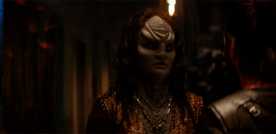 Klingon Kissing Ash Tyler Star Trek GIF