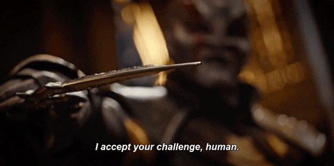 Klingon Kol Accepting Challenge Star Trek GIF