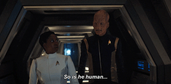 Klingon Saru Asking Star Trek Discovery GIF